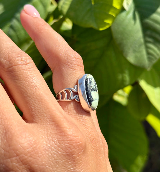Variscite Swirl Ring