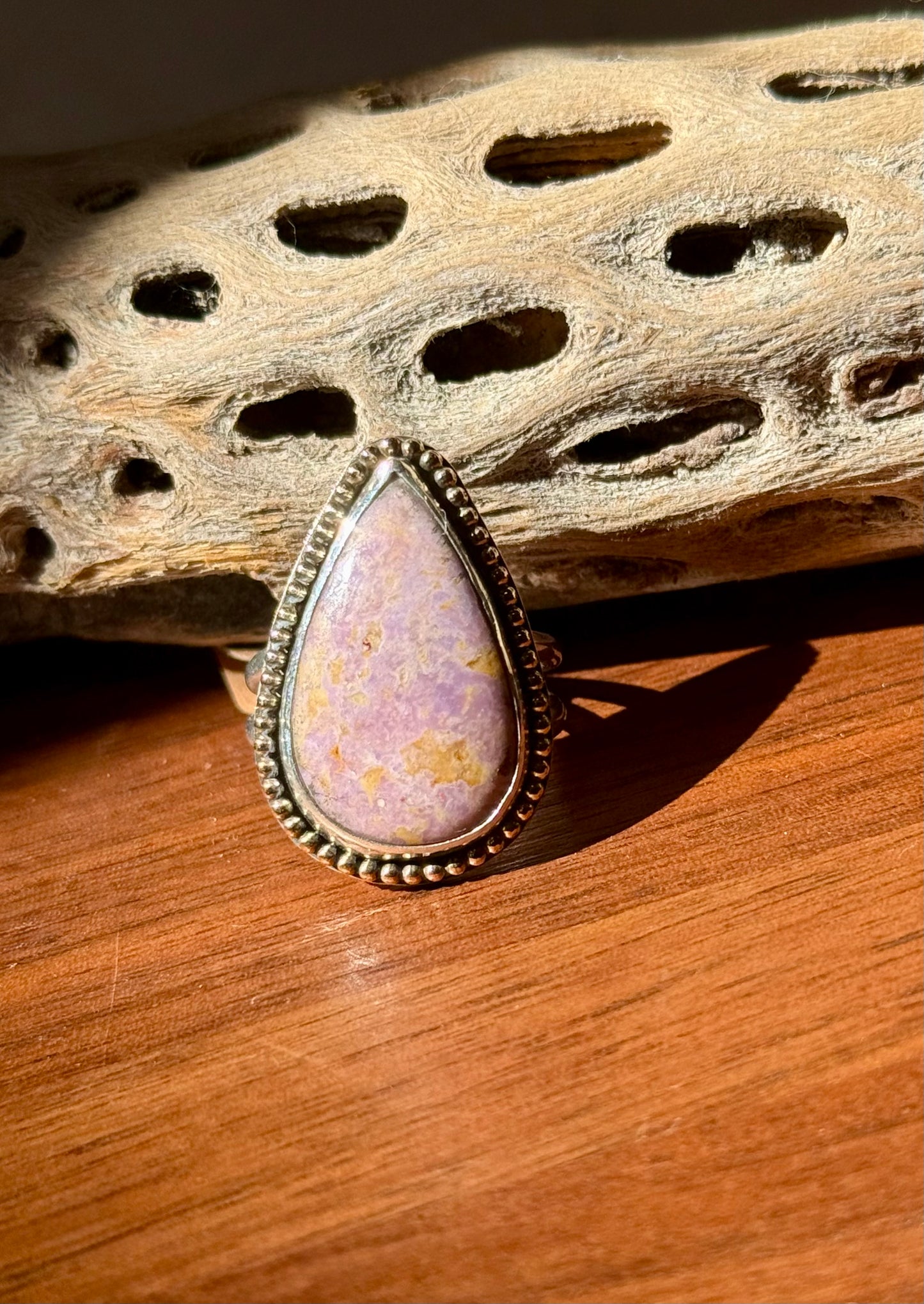 Lavender Jade Gold-Filled Ring