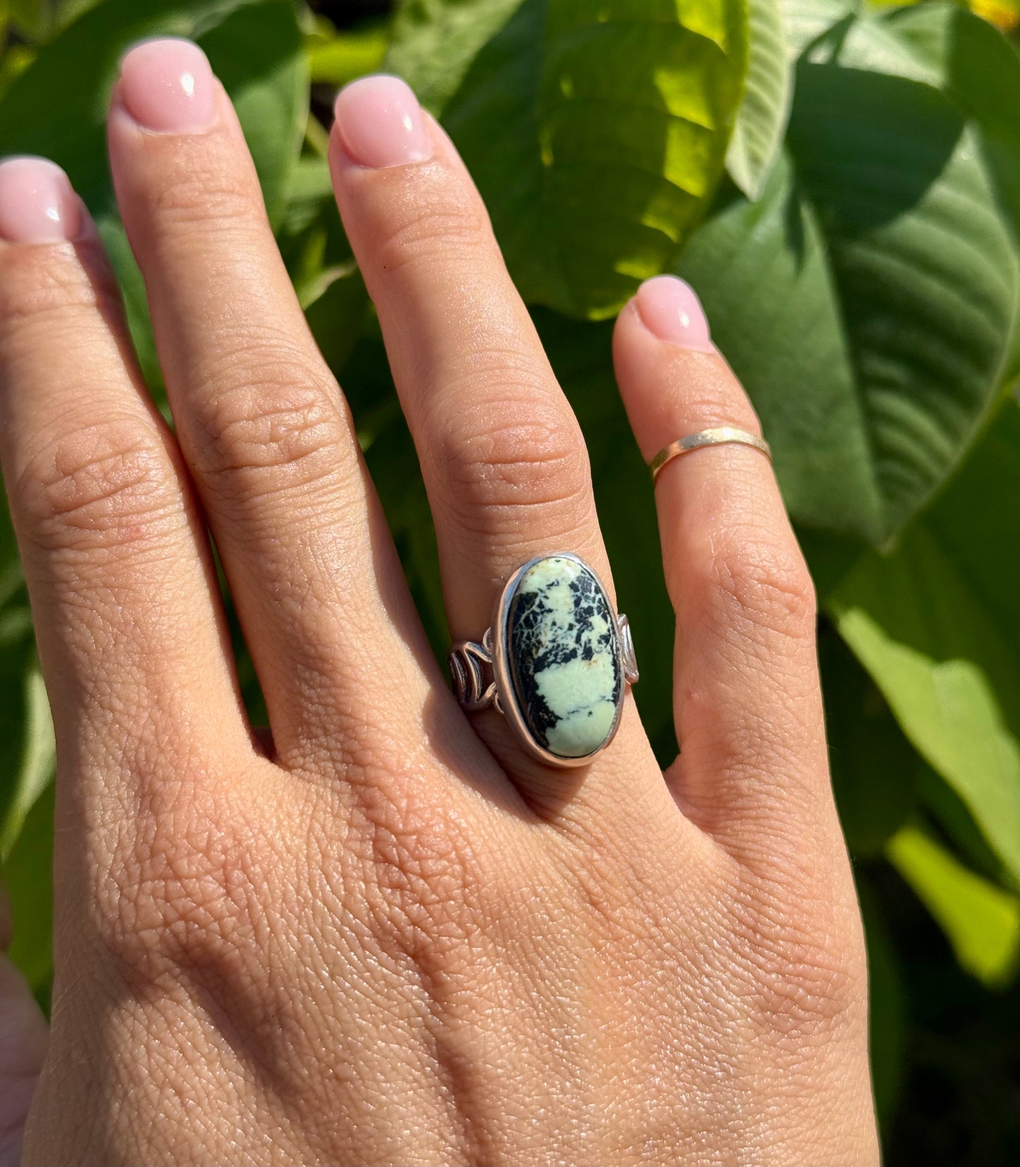 Variscite Swirl Ring