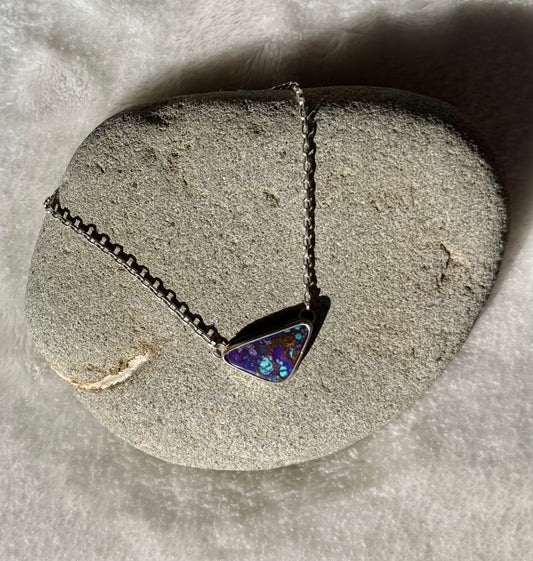Mohave Turquoise Earth Wave Pendant