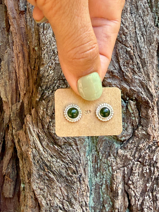 Jade studs