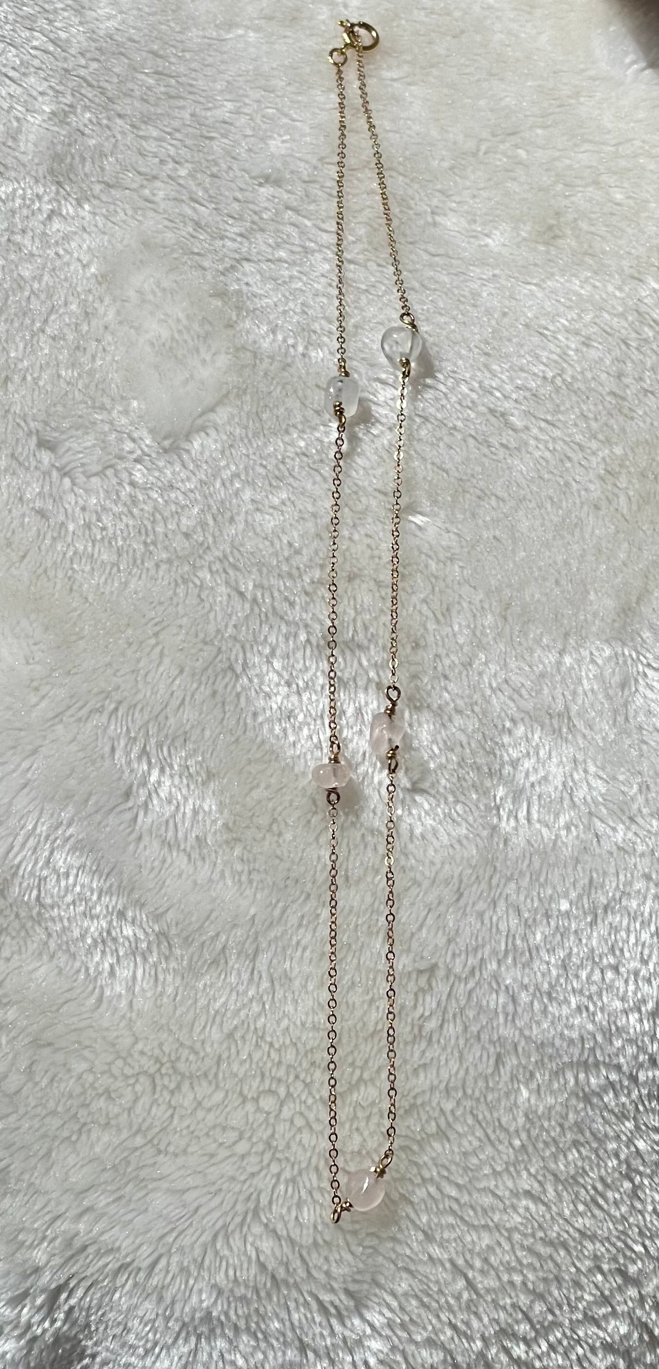 Rose Quartz Stone Necklace