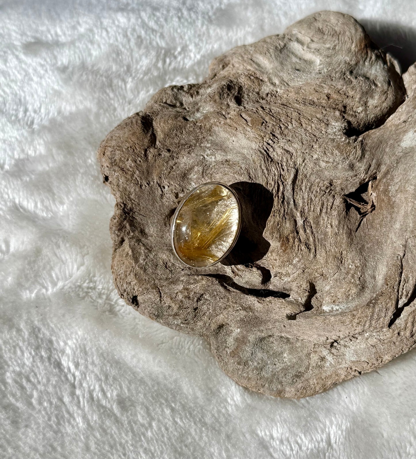 Rutilated Quartz Ring