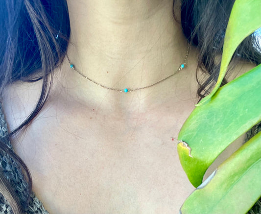 Turquoise Stone Necklace