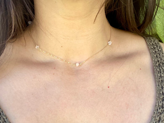 Rose Quartz Stone Necklace