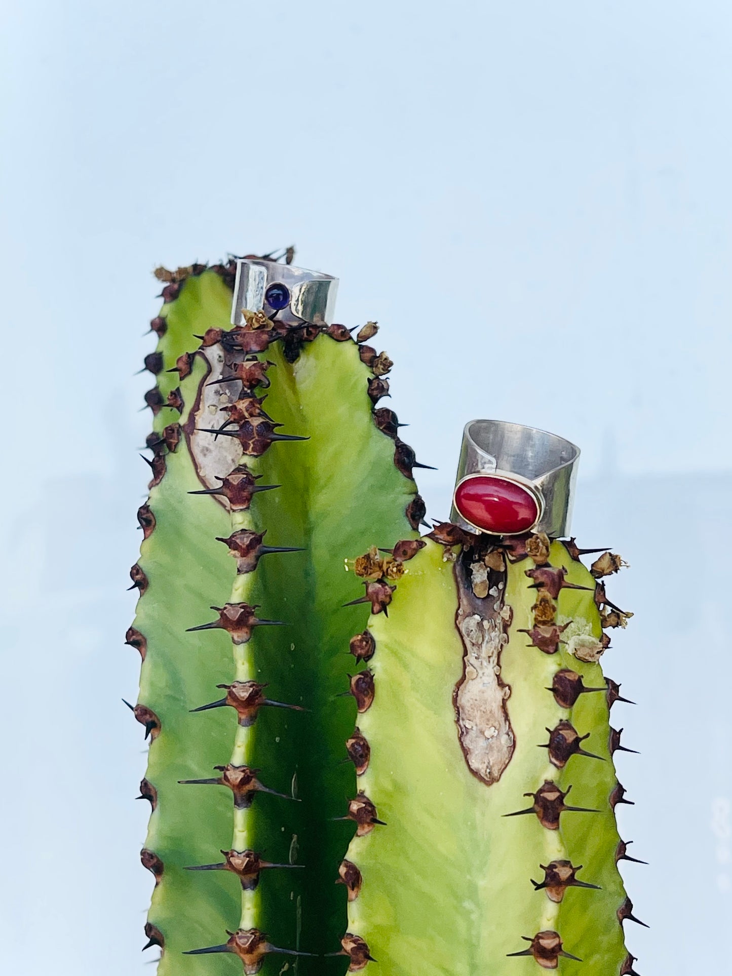 Custom Art Nouveau Stone Ring