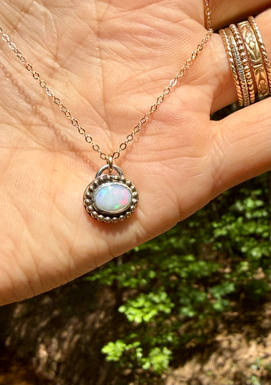 Australian Opal Flashy Necklace