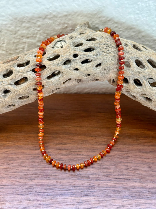 Mexican Fire Opal Gold-Filled Necklace