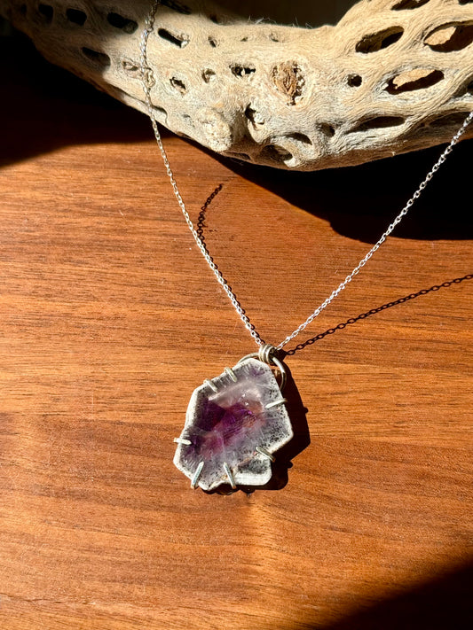 Amethyst Prong Necklace