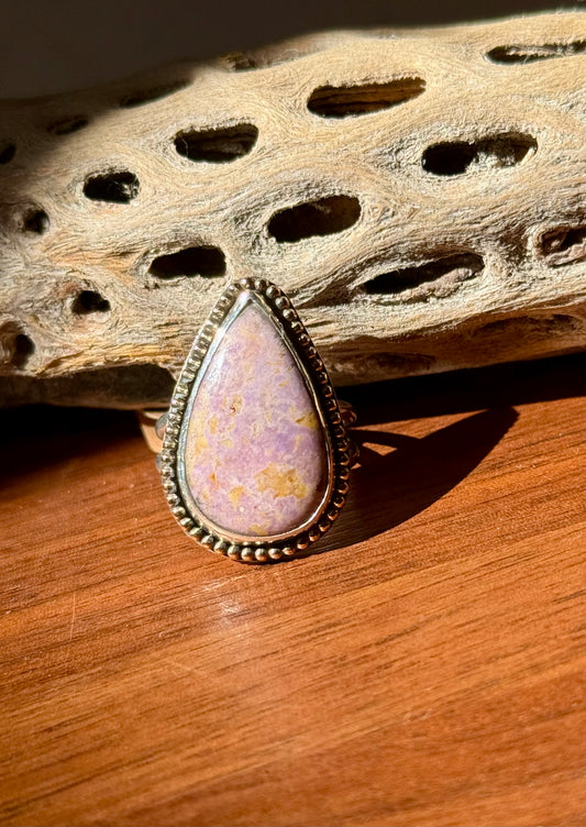 Lavender Jade Gold-Filled Ring