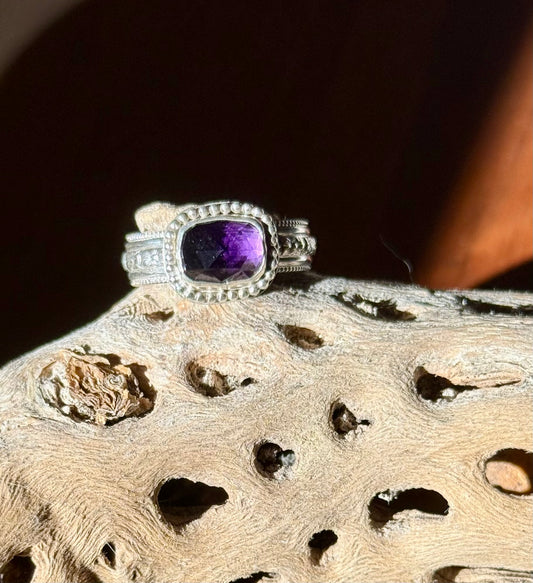 Amethyst Sterling Silver Ring