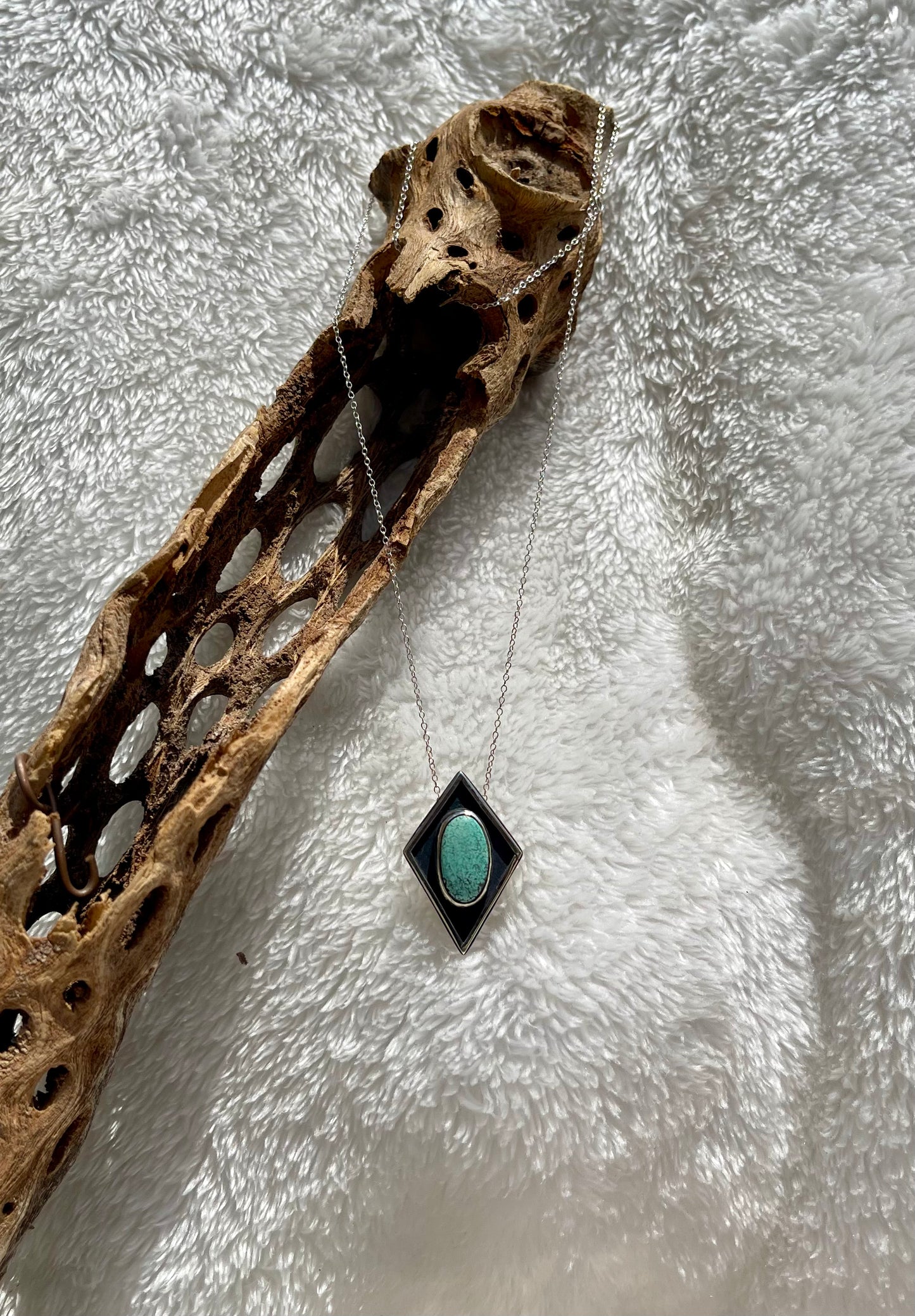 Kingman Turquoise Diamond Shadow Box