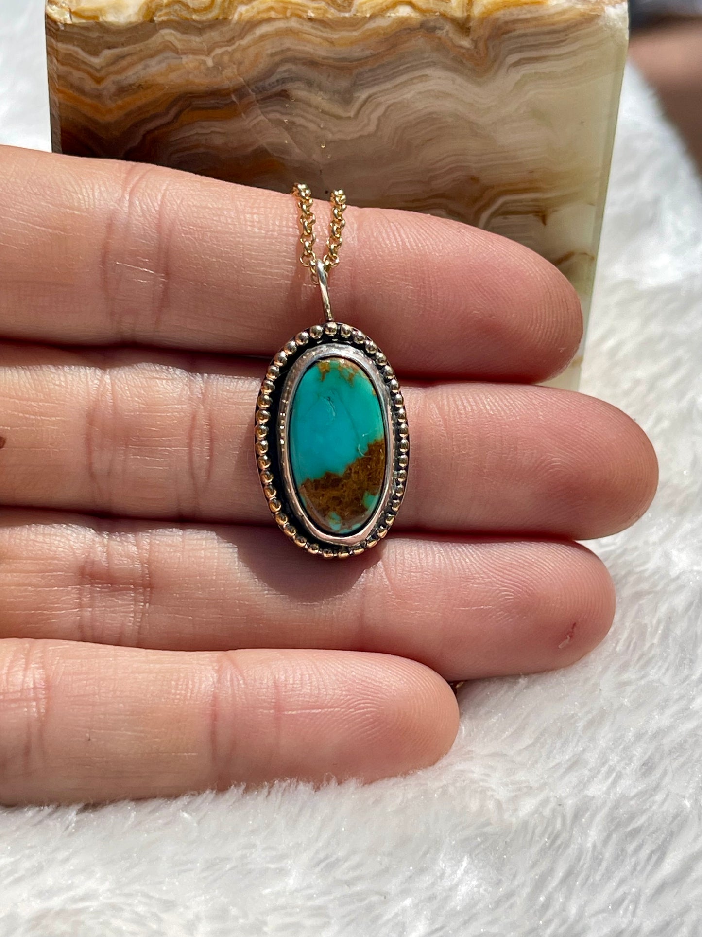 Royston Turquoise Oval