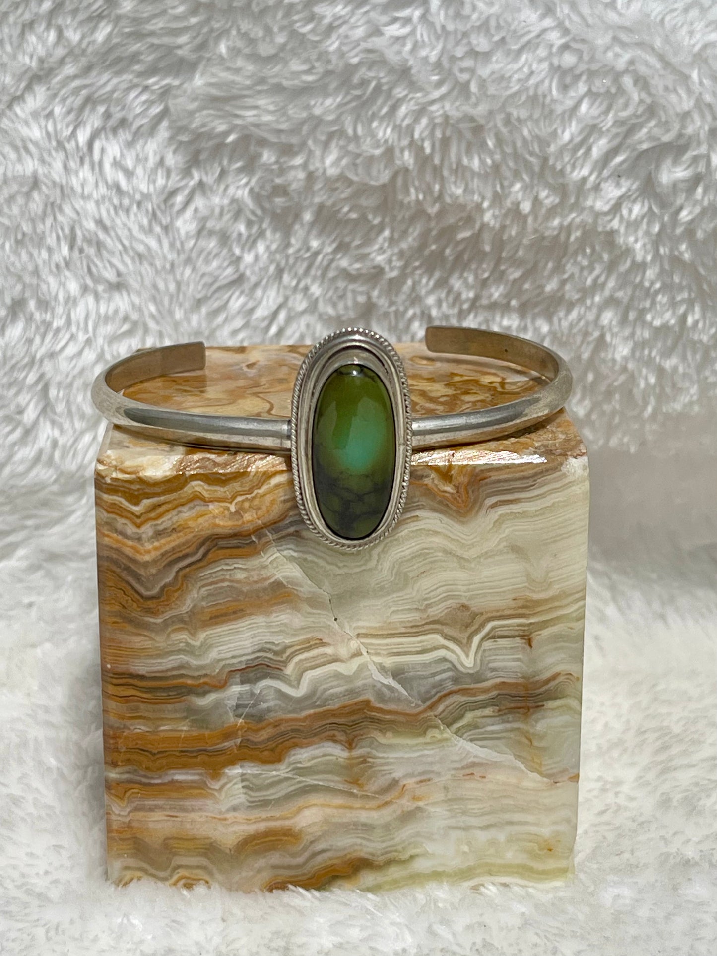 Royston Turquoise Oval Cuff