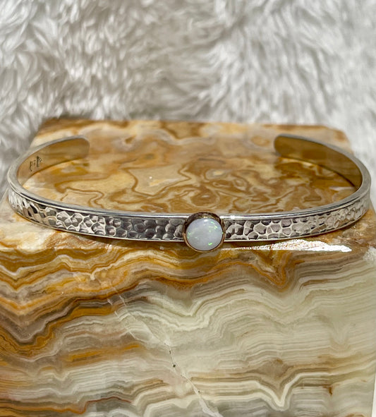 Austrialian Opal set in 14K Gold-Fill & Sterling Silver