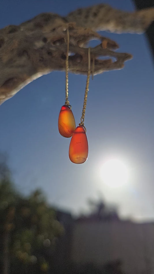 Carnelian Danglers